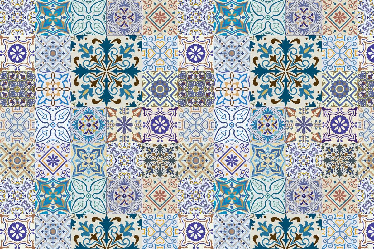 Waschbeckenrückwand Patchwork
