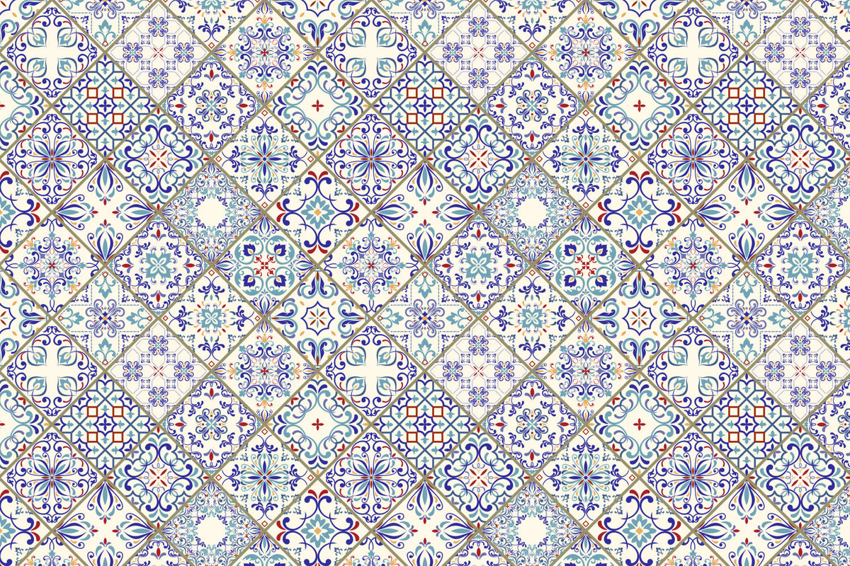 Waschbeckenrückwand Patchwork