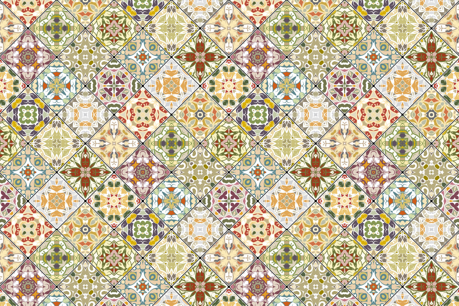 Waschbeckenrückwand Patchwork