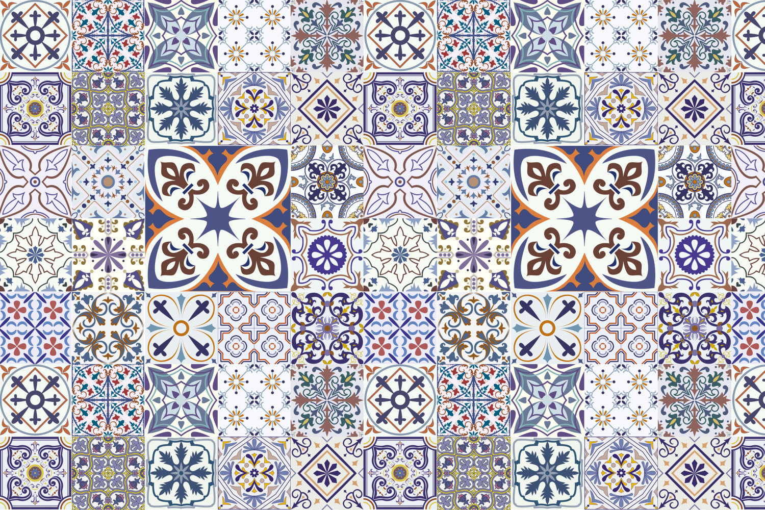 Badrückwand Patchwork