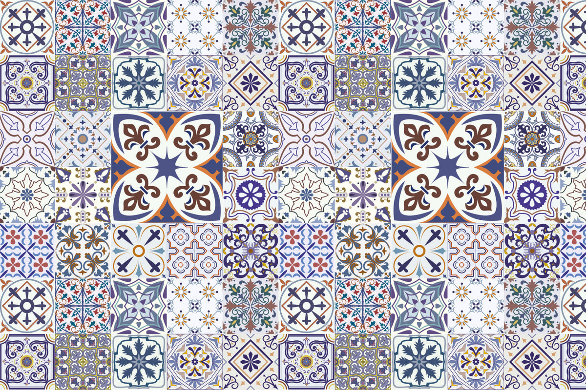 Waschbeckenrückwand Patchwork