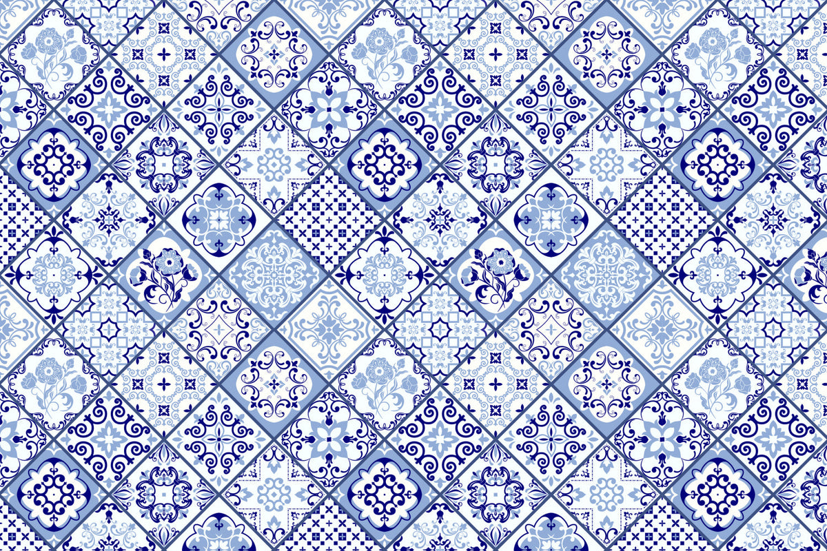 Waschbeckenrückwand Patchwork