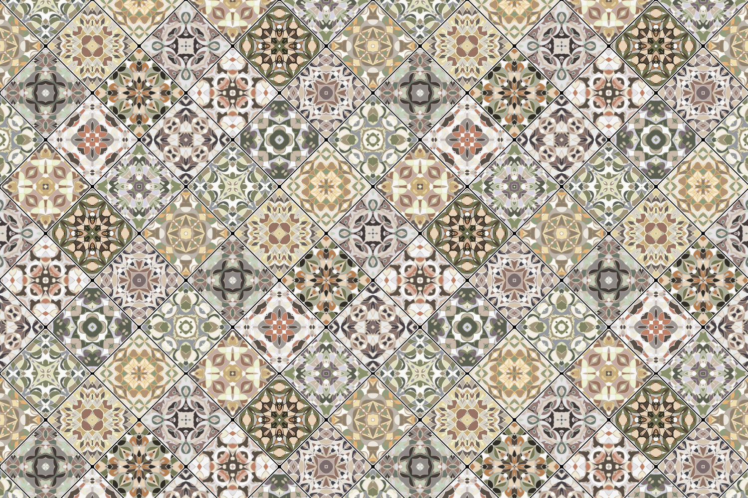 Waschbeckenrückwand Patchwork