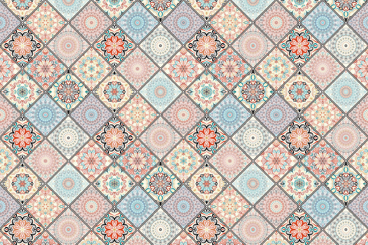 Waschbeckenrückwand Patchwork