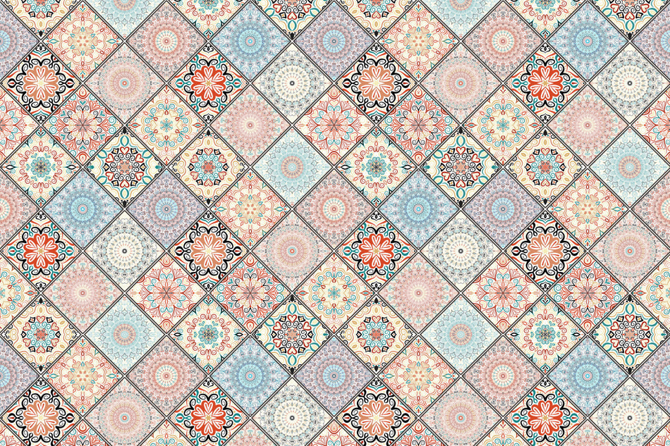 Badrückwand Patchwork