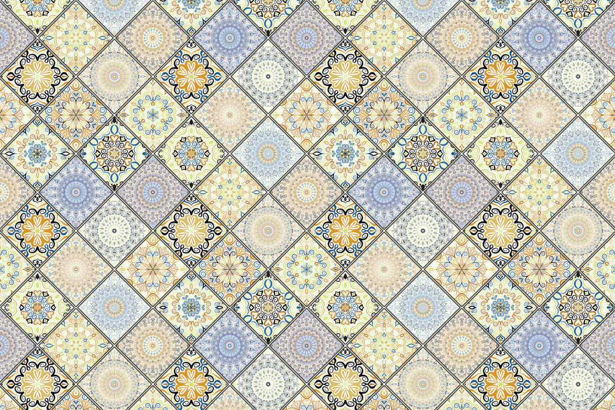 Waschbeckenrückwand Patchwork