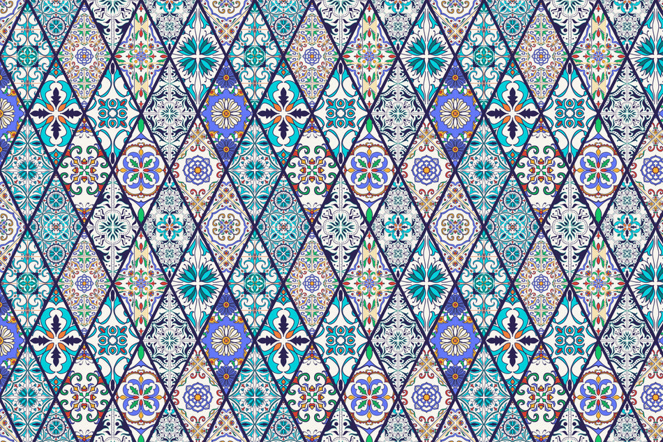 Waschbeckenrückwand Patchwork