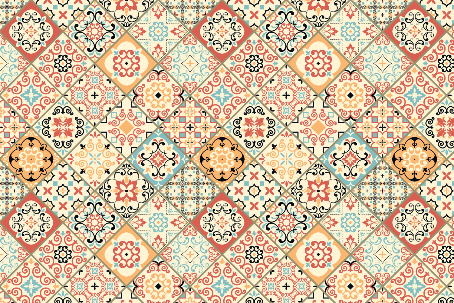 Waschbeckenrückwand Patchwork