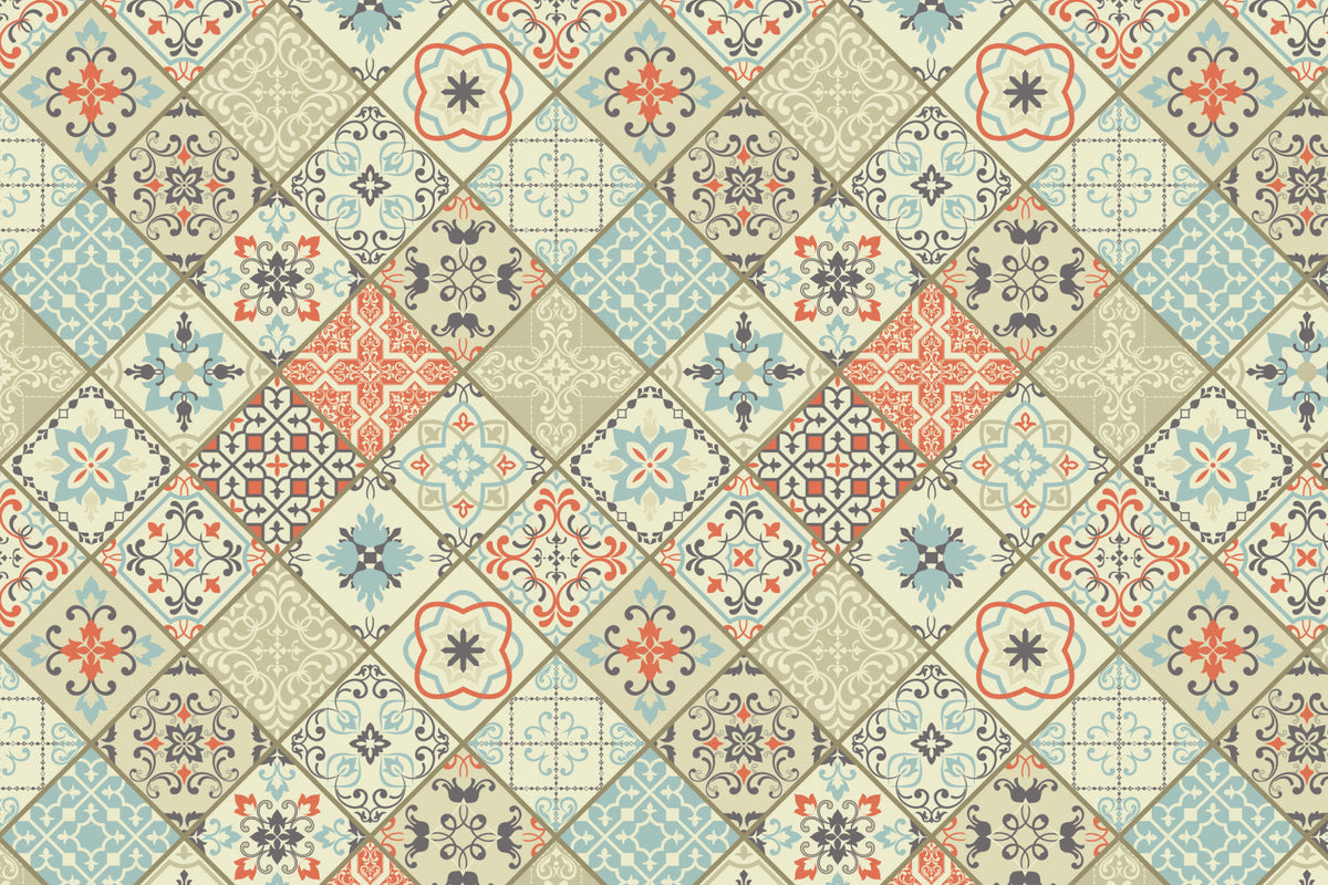 Badrückwand Patchwork