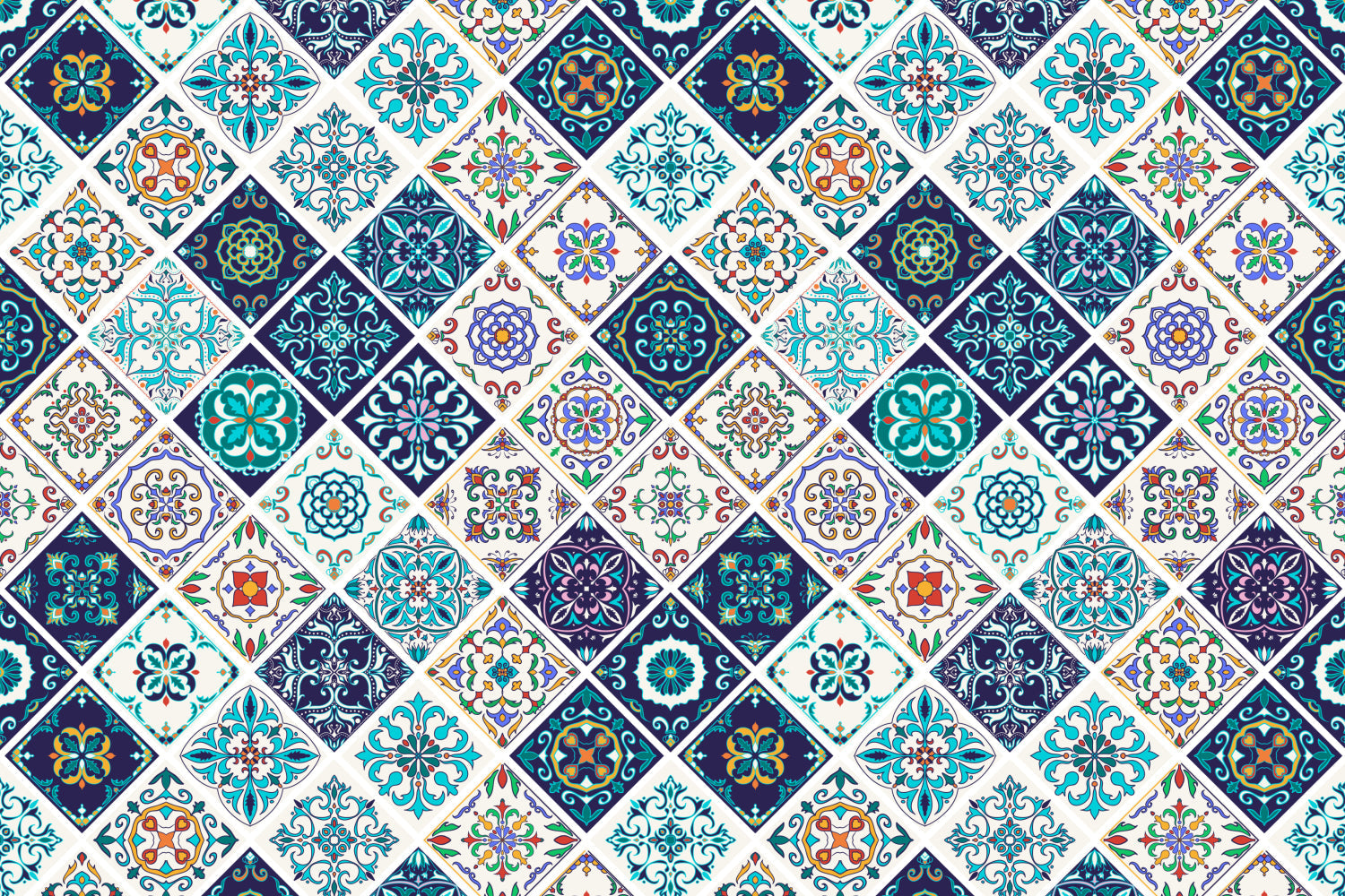 Waschbeckenrückwand Patchwork