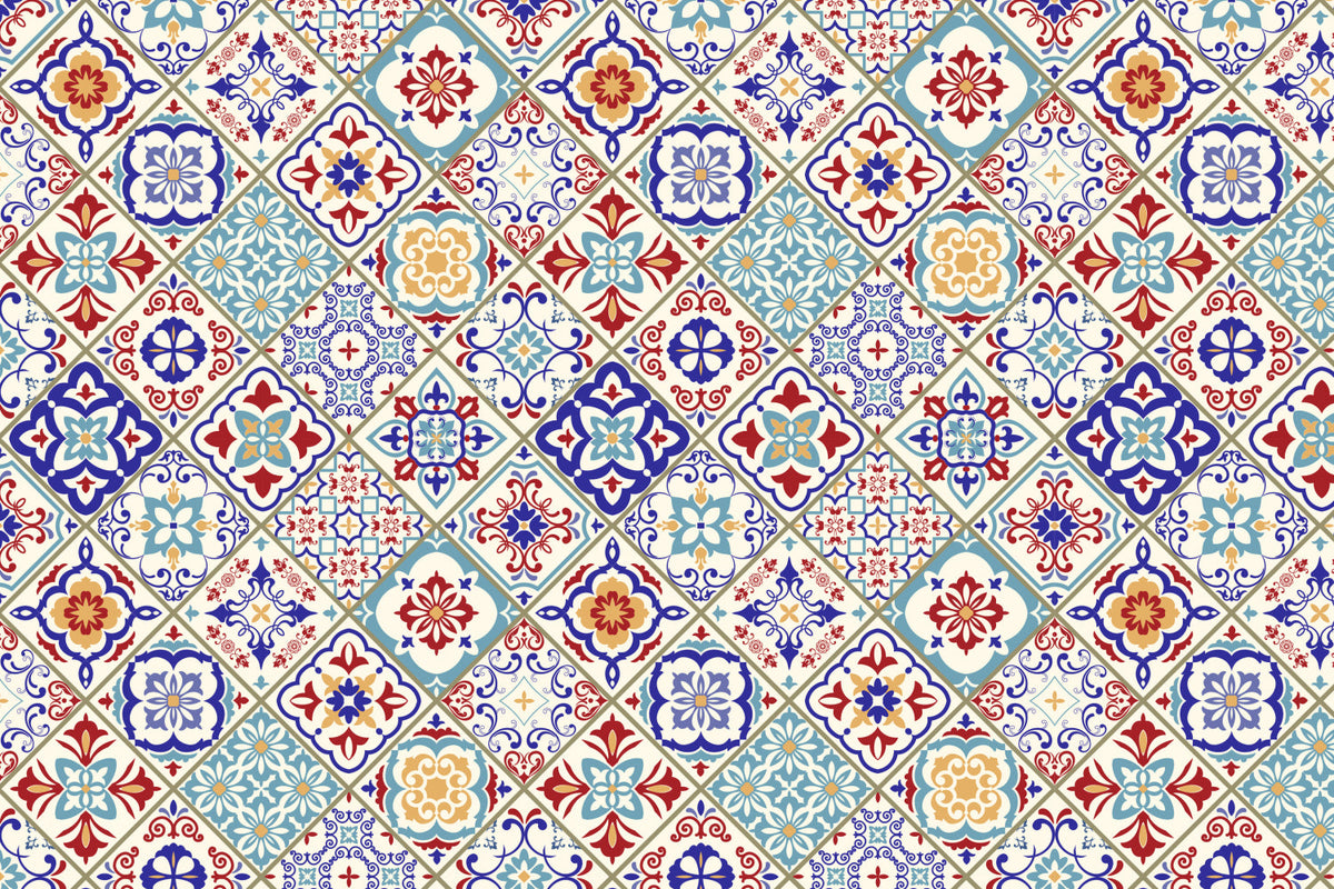 Badrückwand Patchwork