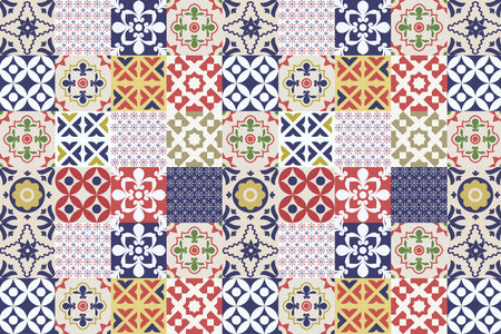 Badrückwand Patchwork