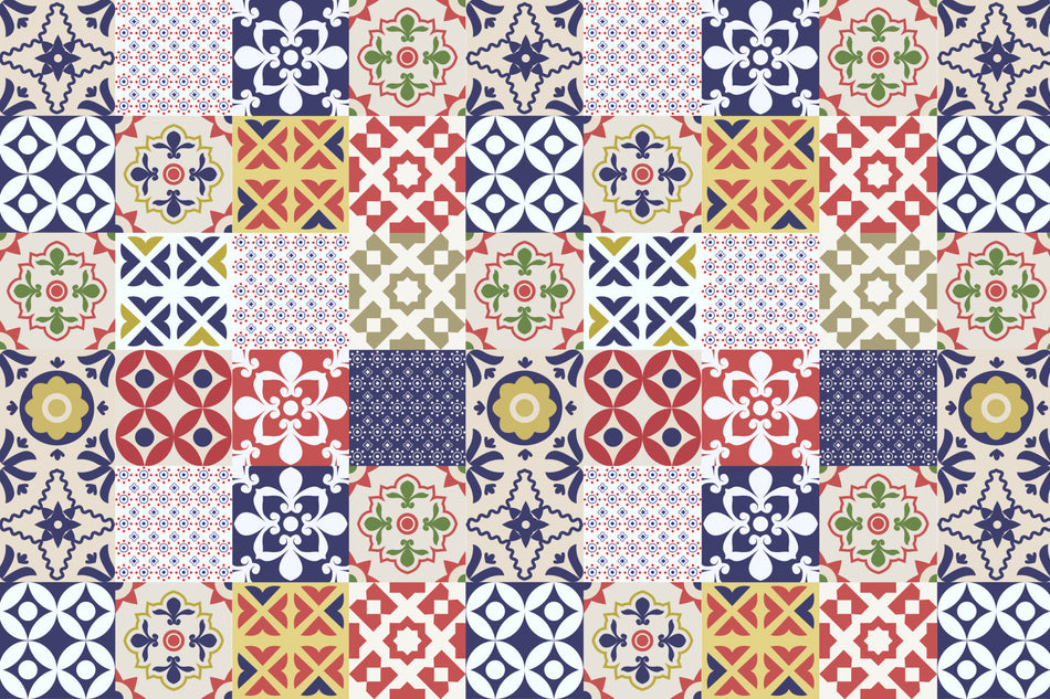Badrückwand Patchwork