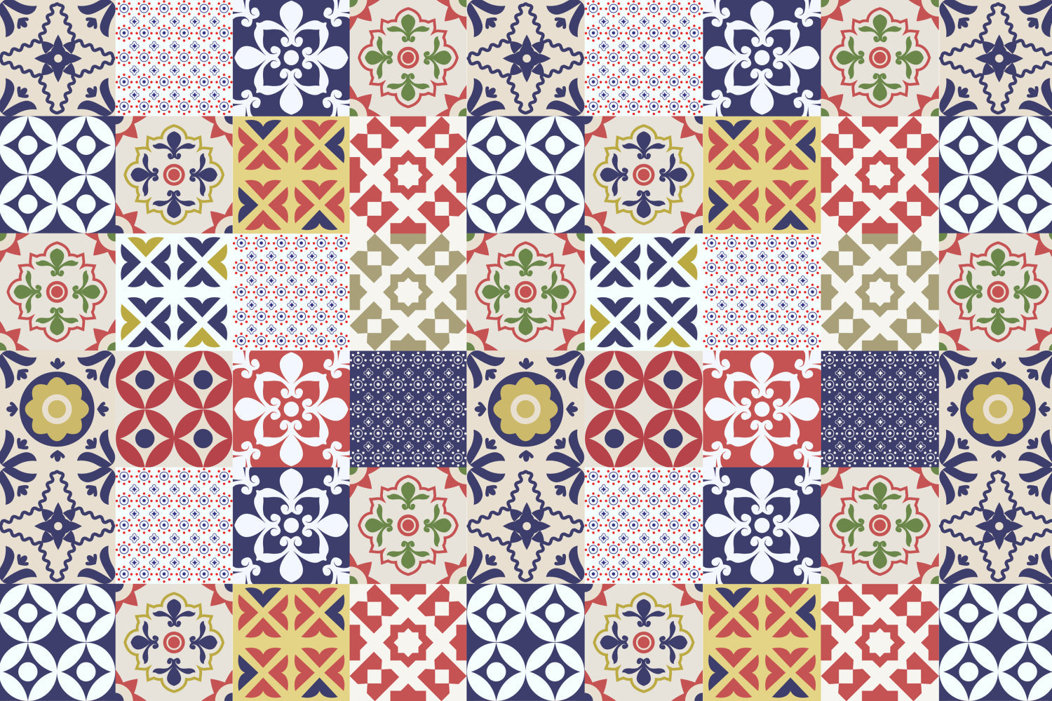 Waschbeckenrückwand Patchwork