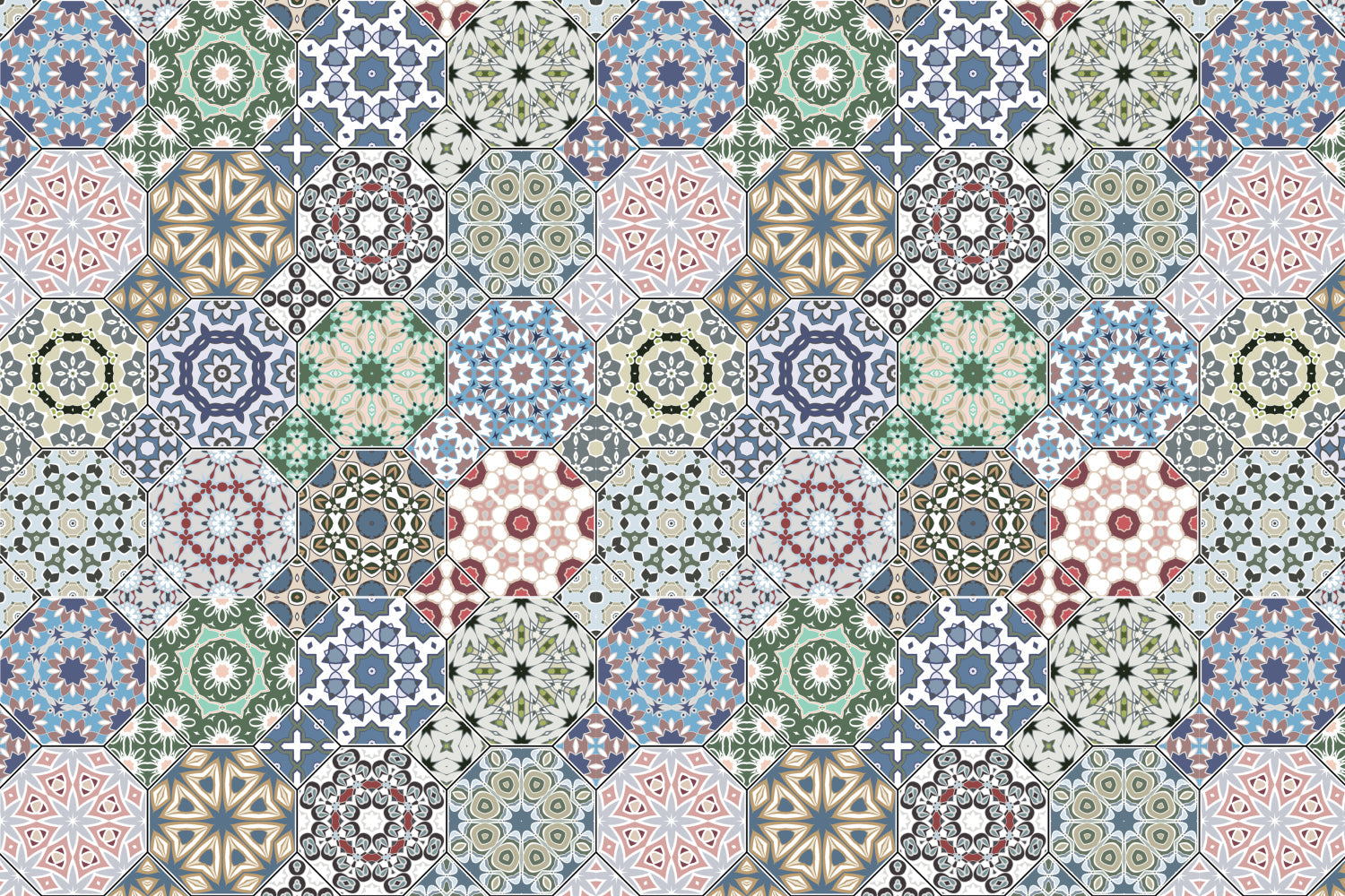 Badrückwand Patchwork