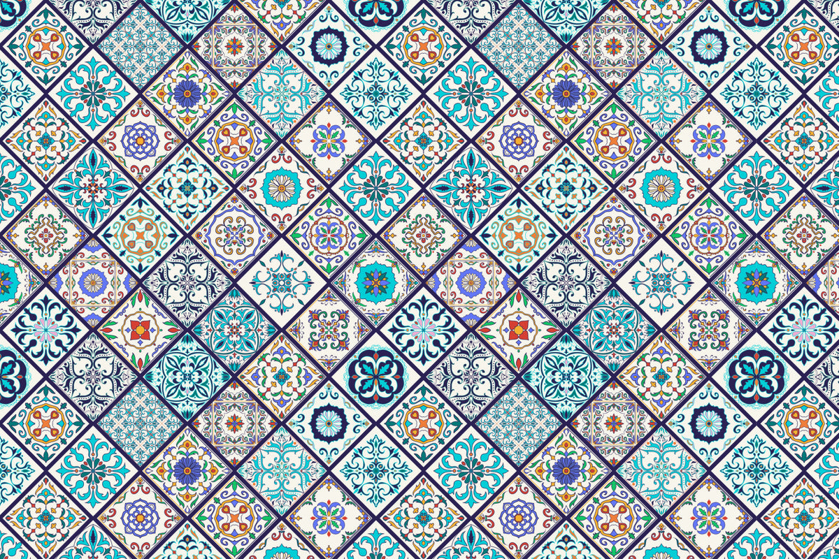 Badrückwand Patchwork