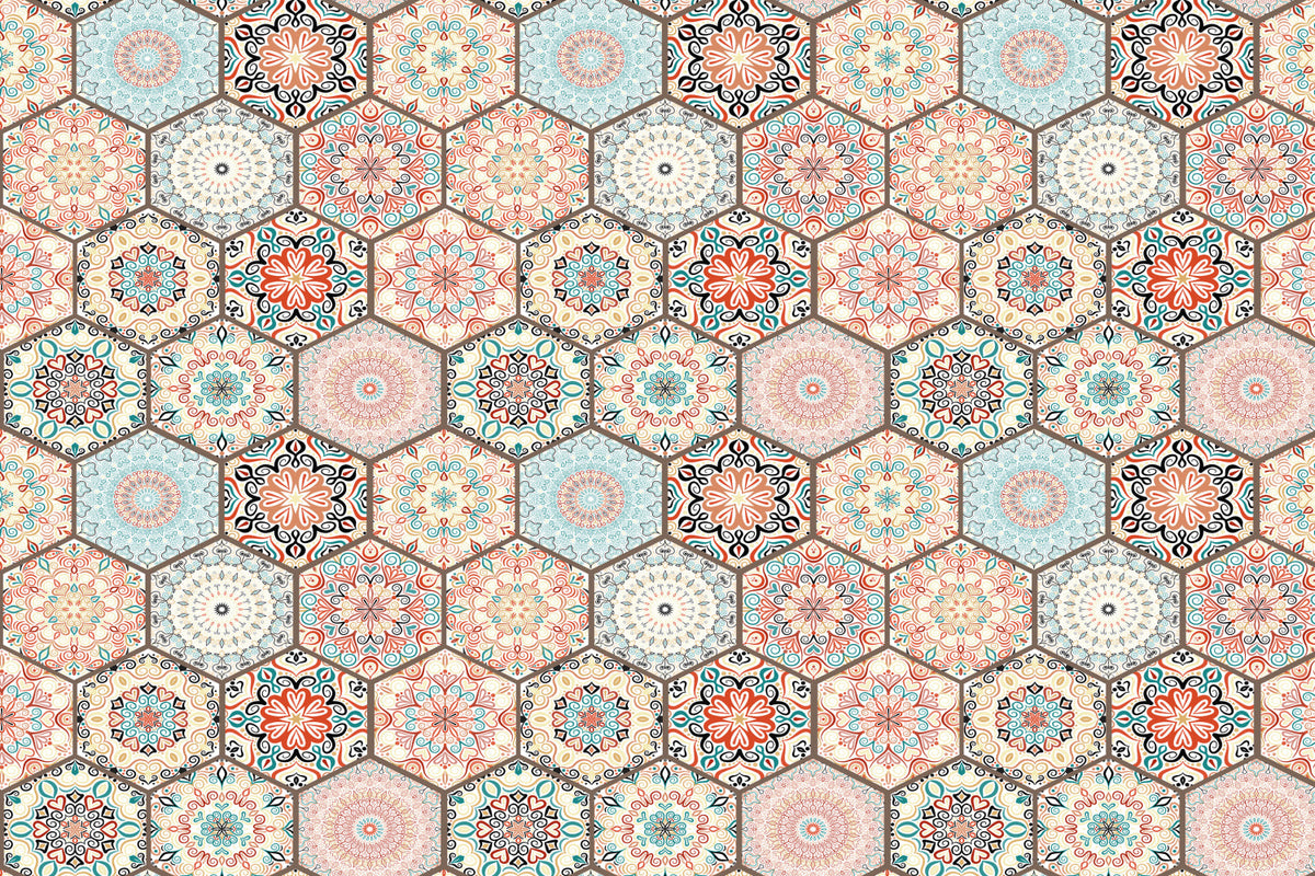 Waschbeckenrückwand Patchwork