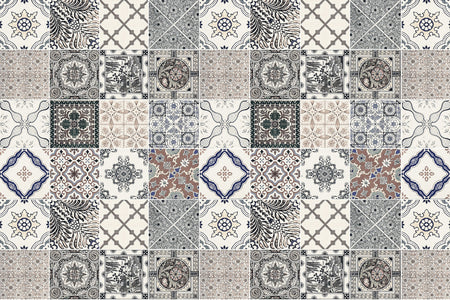Waschbeckenrückwand Patchwork