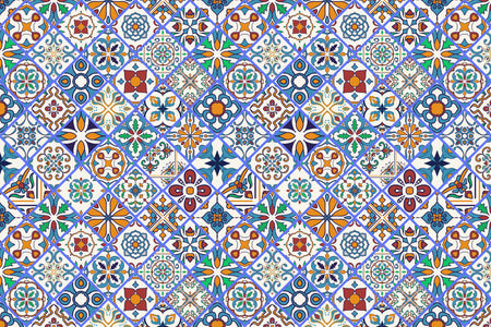 Waschbeckenrückwand Patchwork
