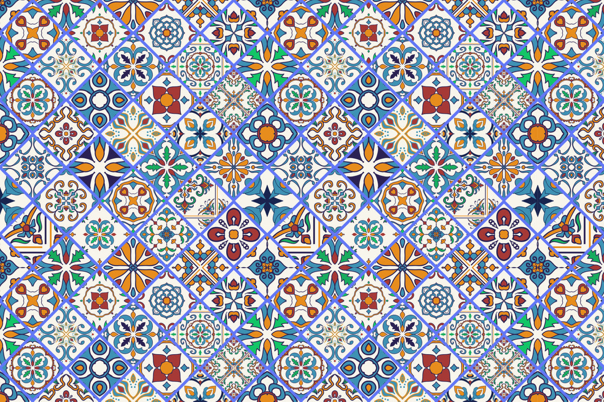 Badrückwand Patchwork