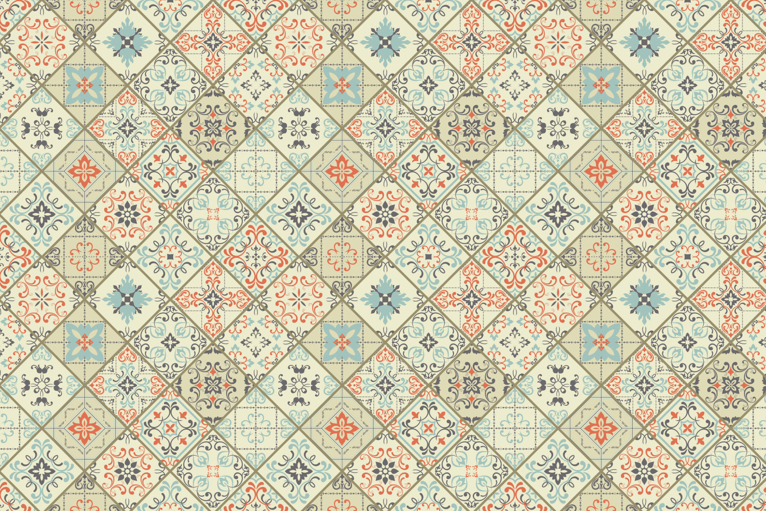 Waschbeckenrückwand Patchwork