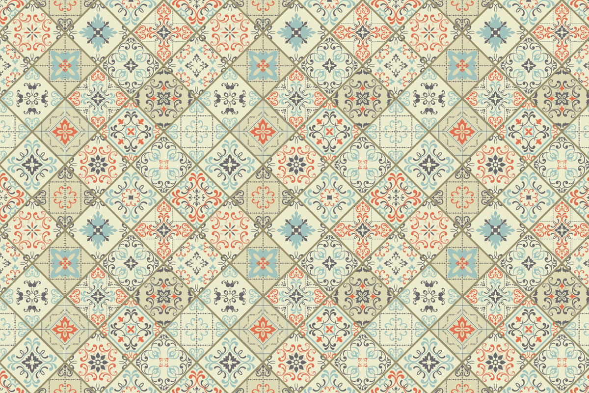 Badrückwand Patchwork