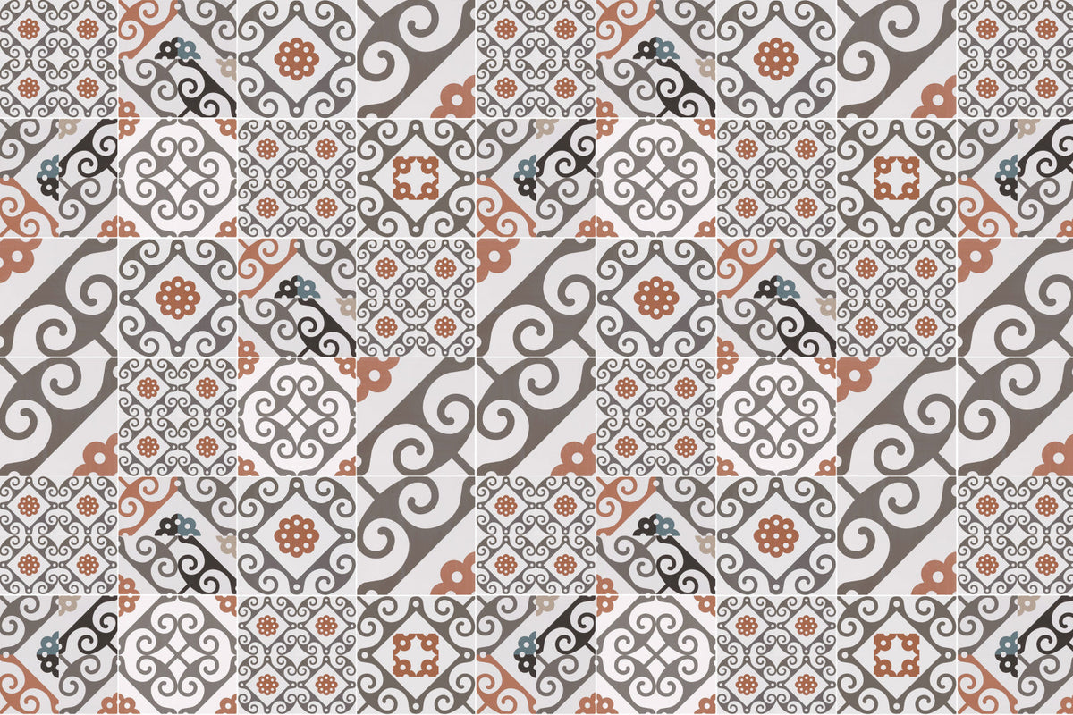 Badrückwand Patchwork