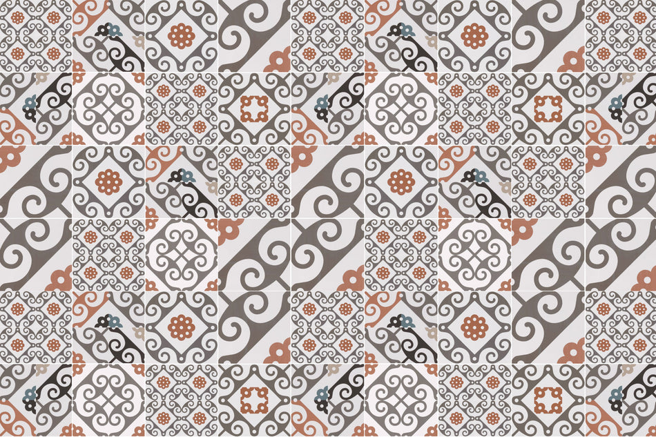 Waschbeckenrückwand Patchwork