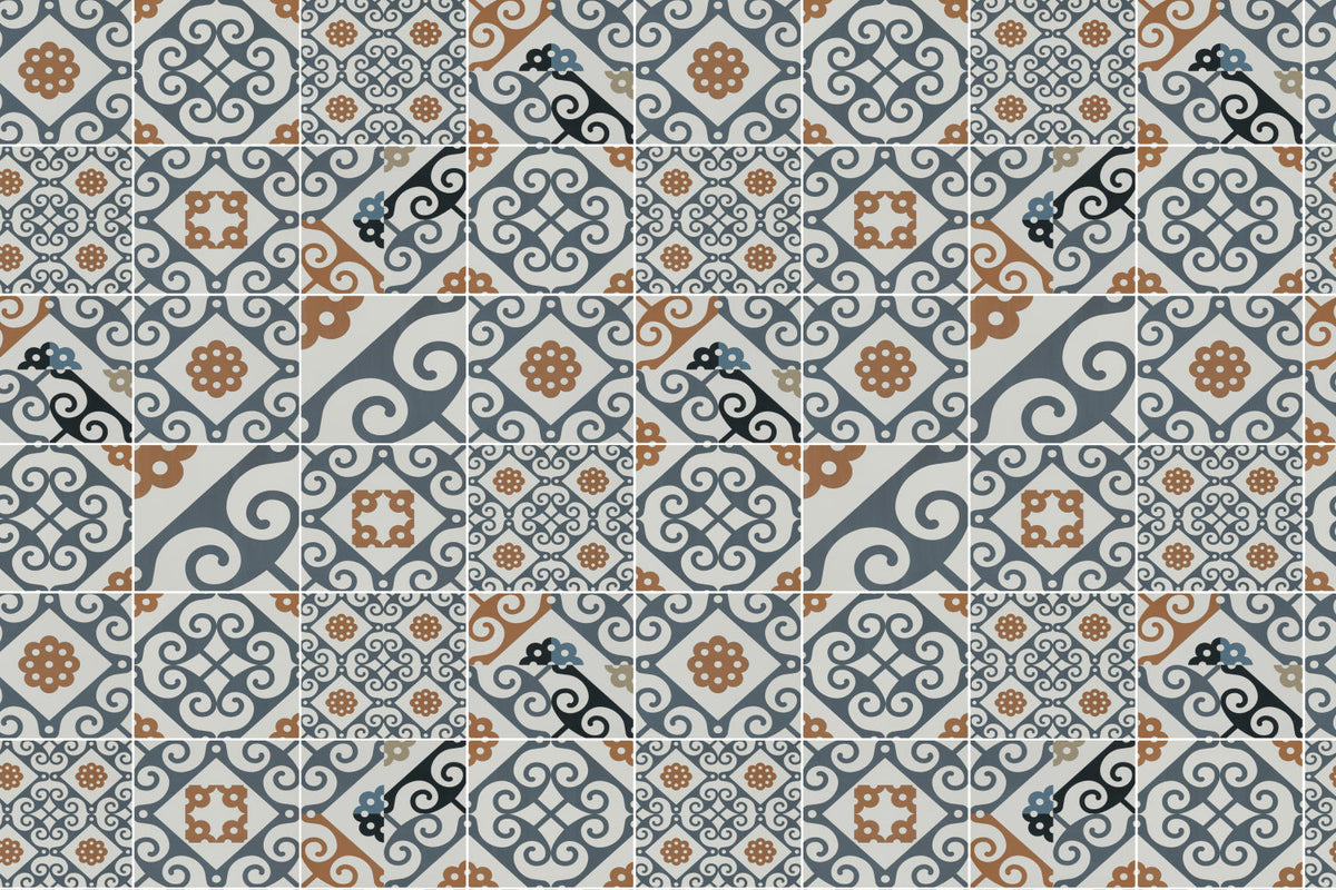 Badrückwand Patchwork