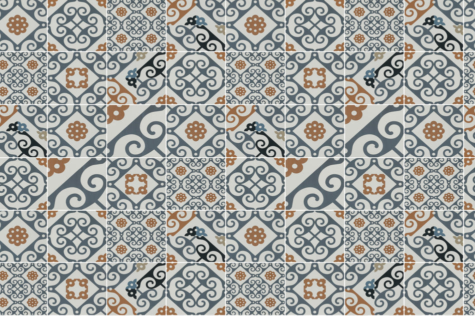 Waschbeckenrückwand Patchwork