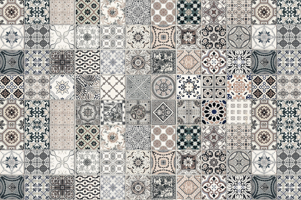 Badrückwand Patchwork