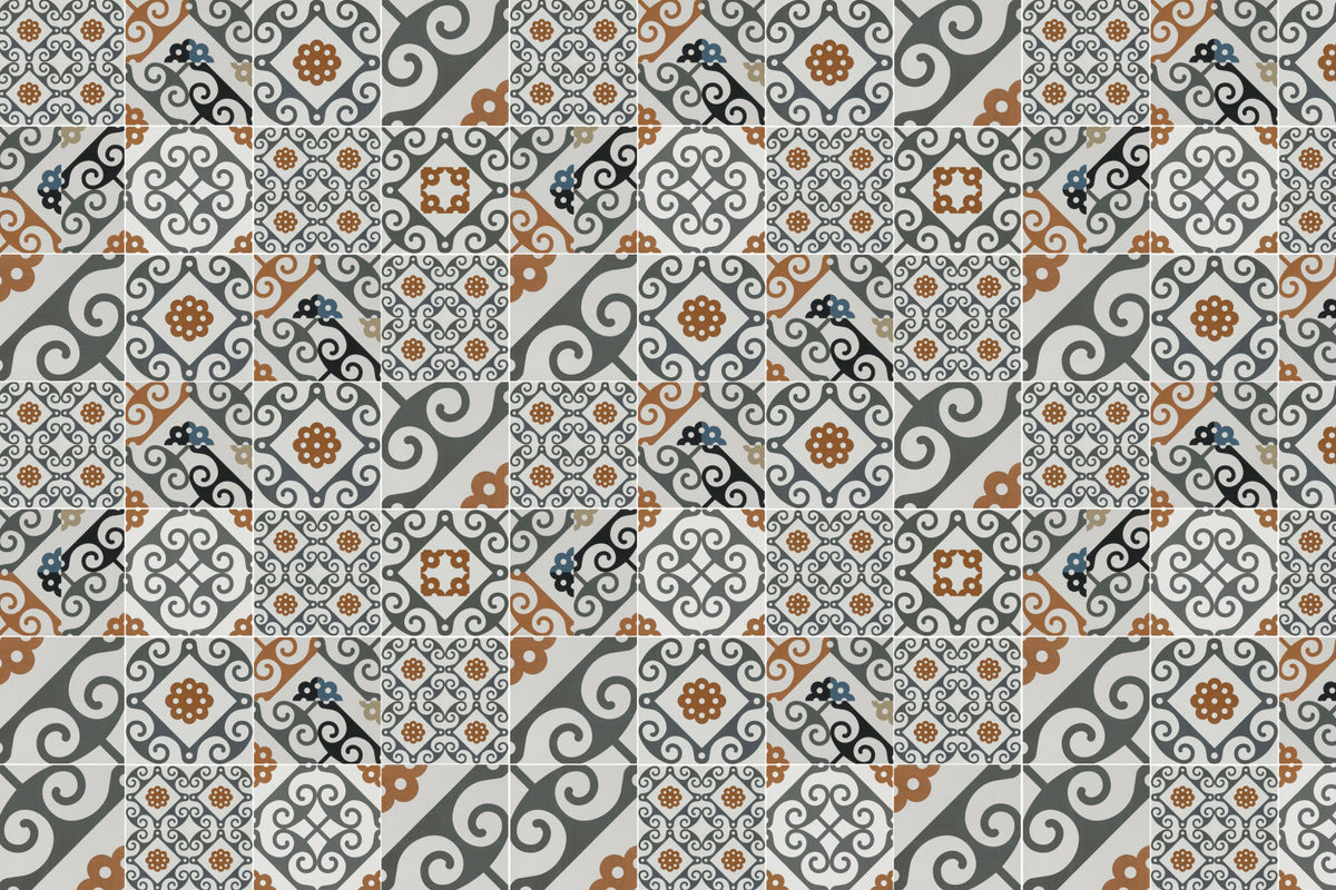 Waschbeckenrückwand Patchwork