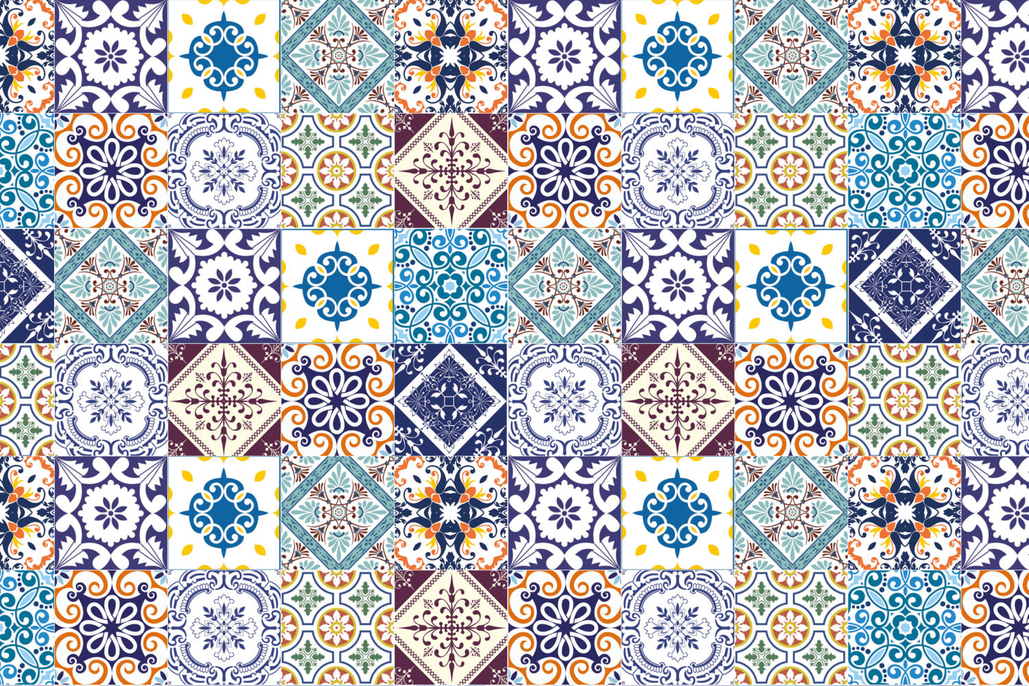 Badrückwand Patchwork