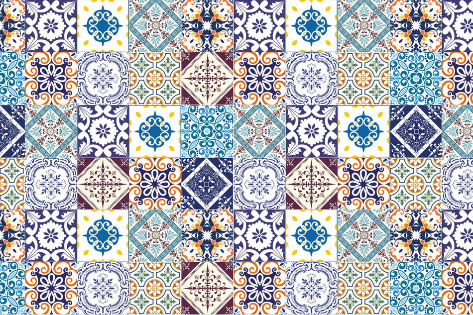 Badrückwand Patchwork