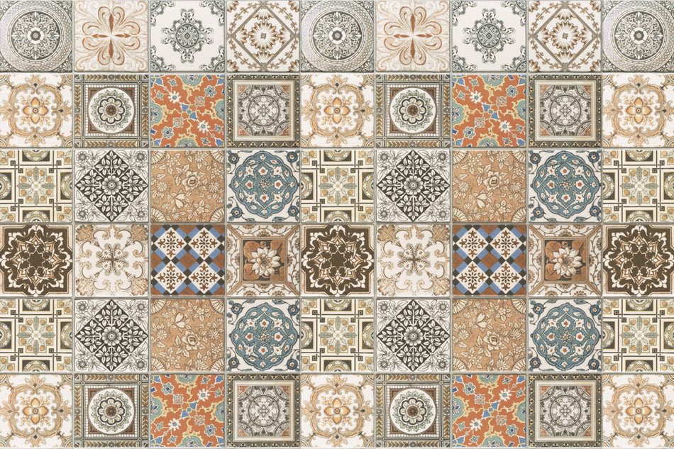 Waschbeckenrückwand Patchwork