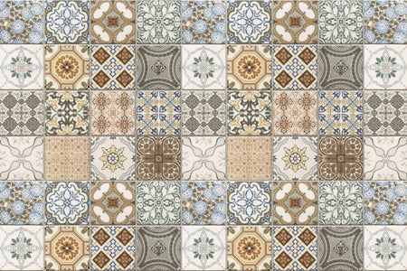 Waschbeckenrückwand Patchwork
