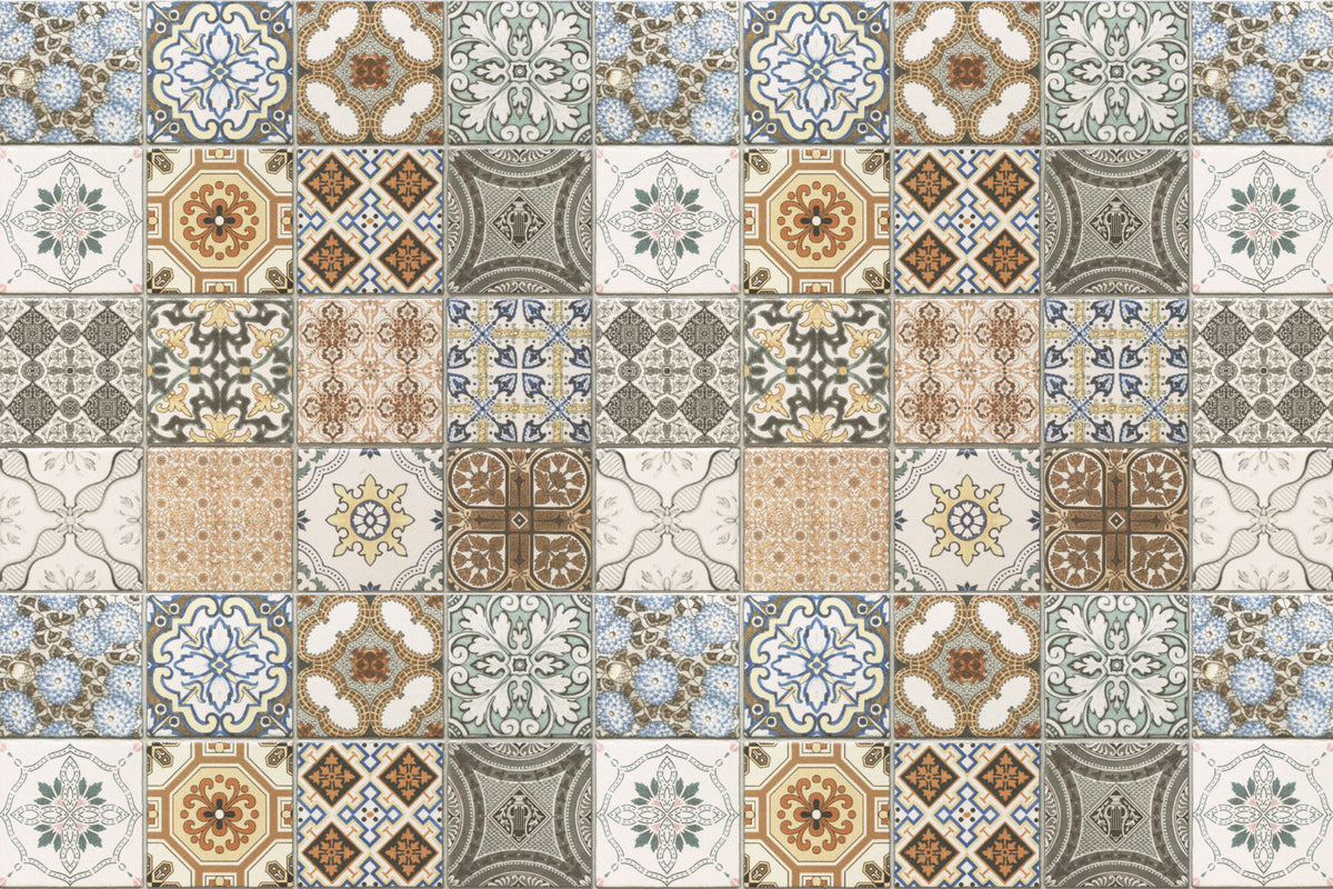 Badrückwand Patchwork