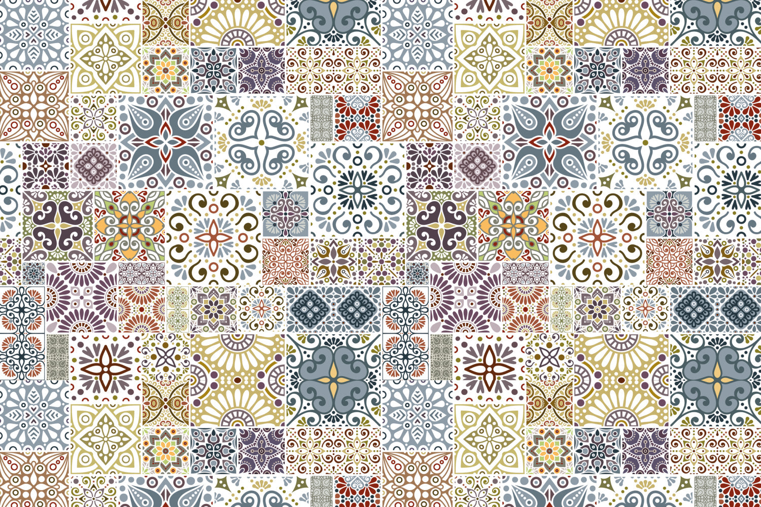 Waschbeckenrückwand Patchwork