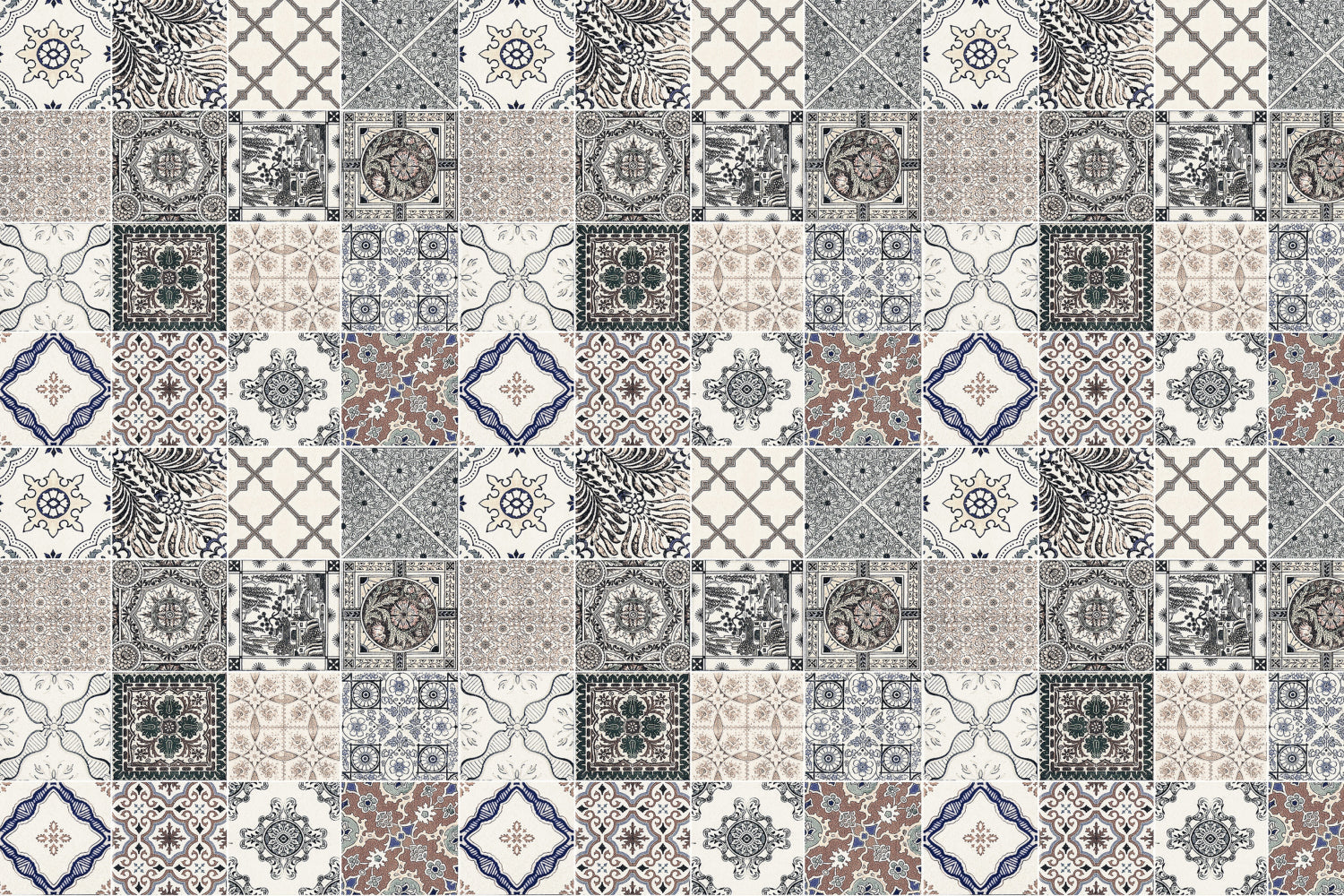 Waschbeckenrückwand Patchwork