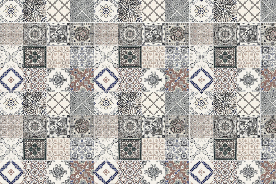 Badrückwand Patchwork