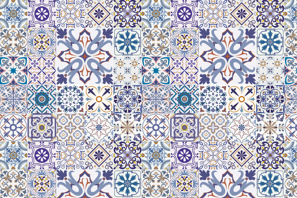 Waschbeckenrückwand Patchwork
