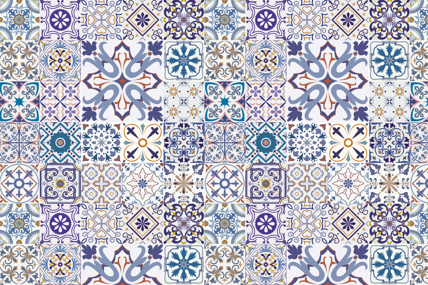 Badrückwand Patchwork