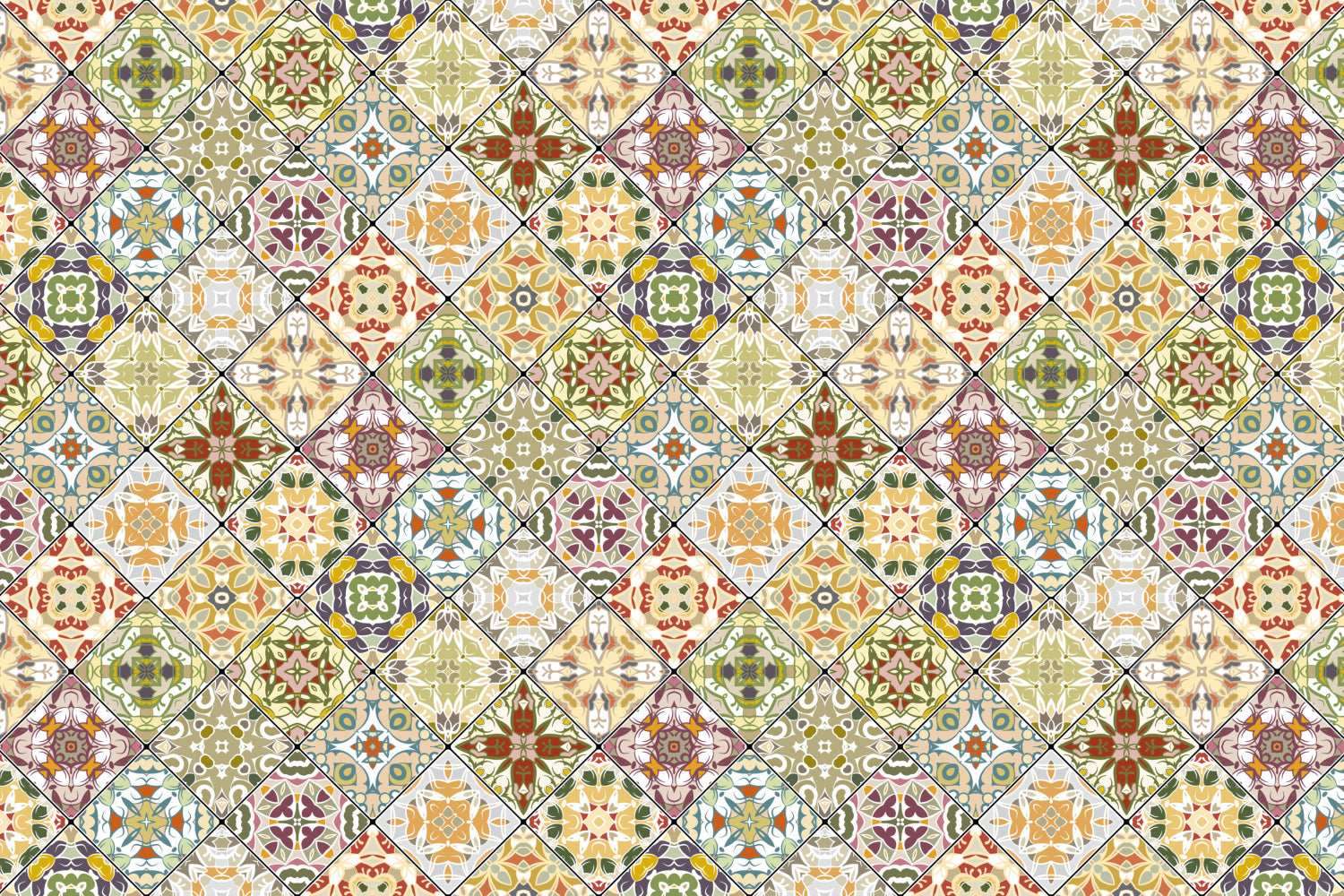 Badrückwand Patchwork