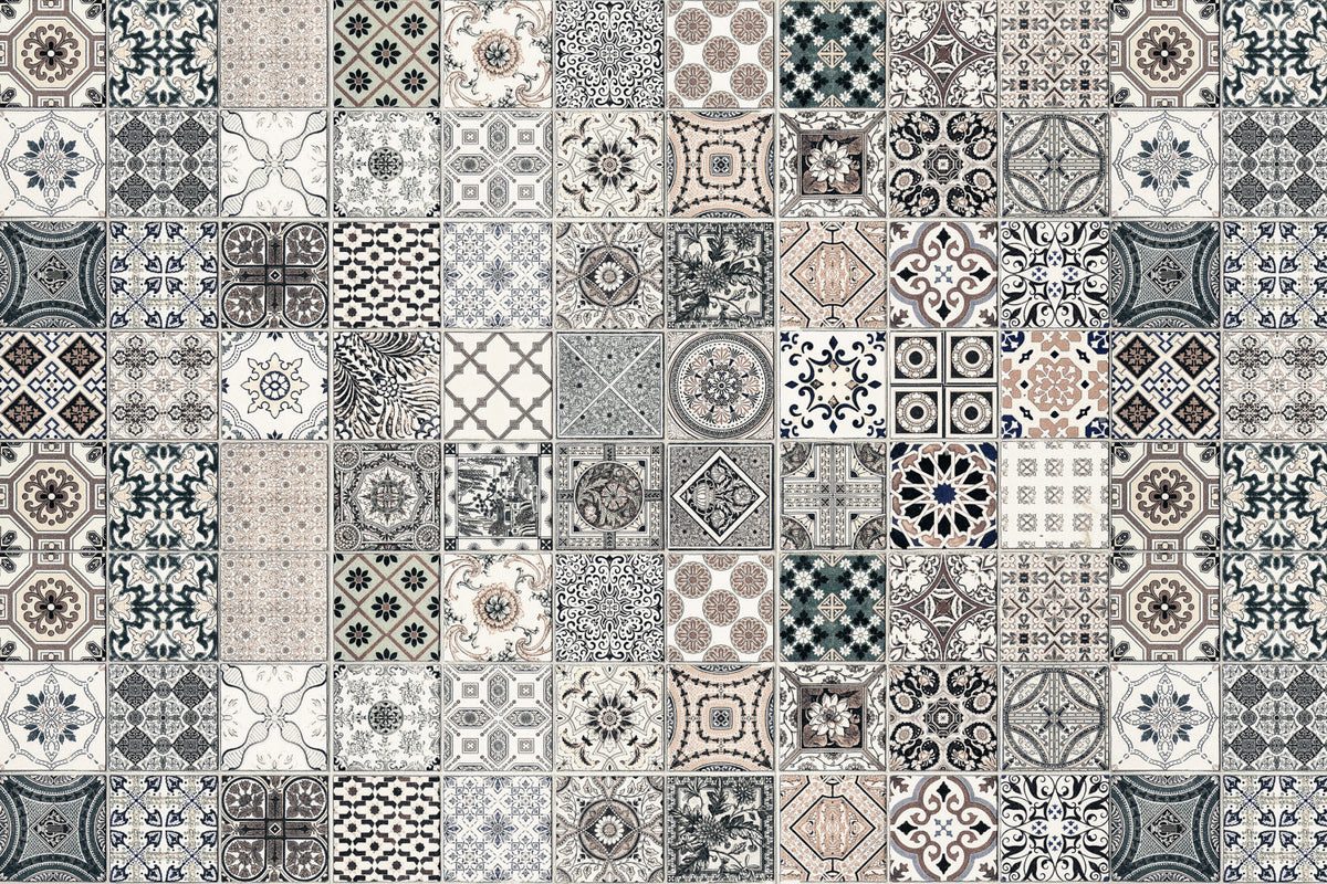 Badrückwand Patchwork