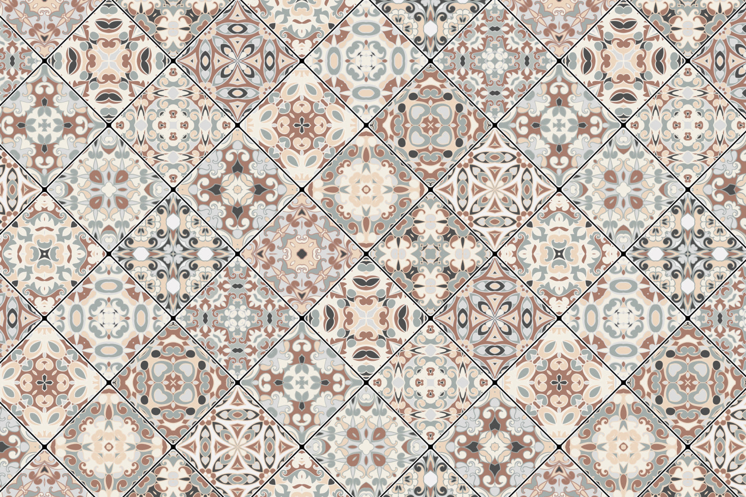 Badrückwand Patchwork