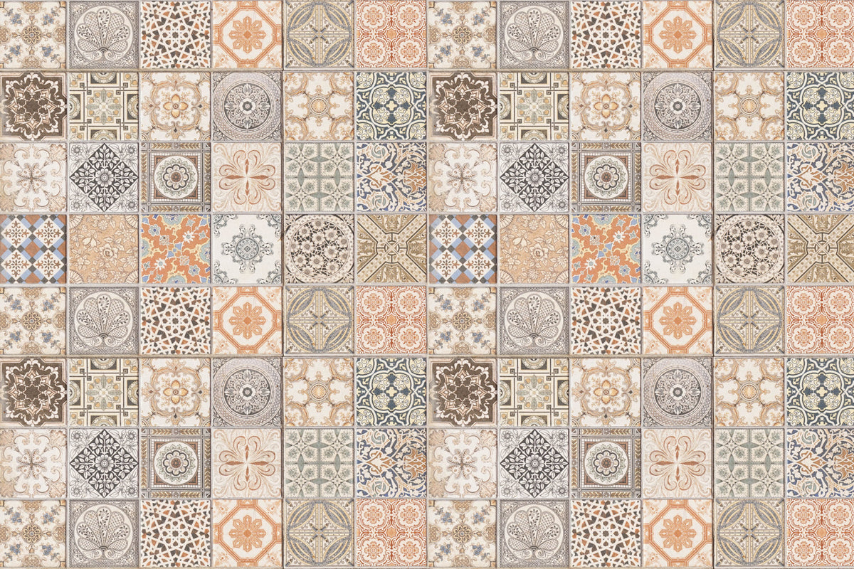 Badrückwand Patchwork