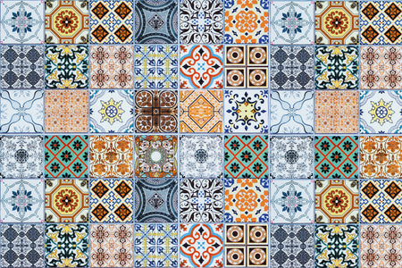 Badrückwand Patchwork