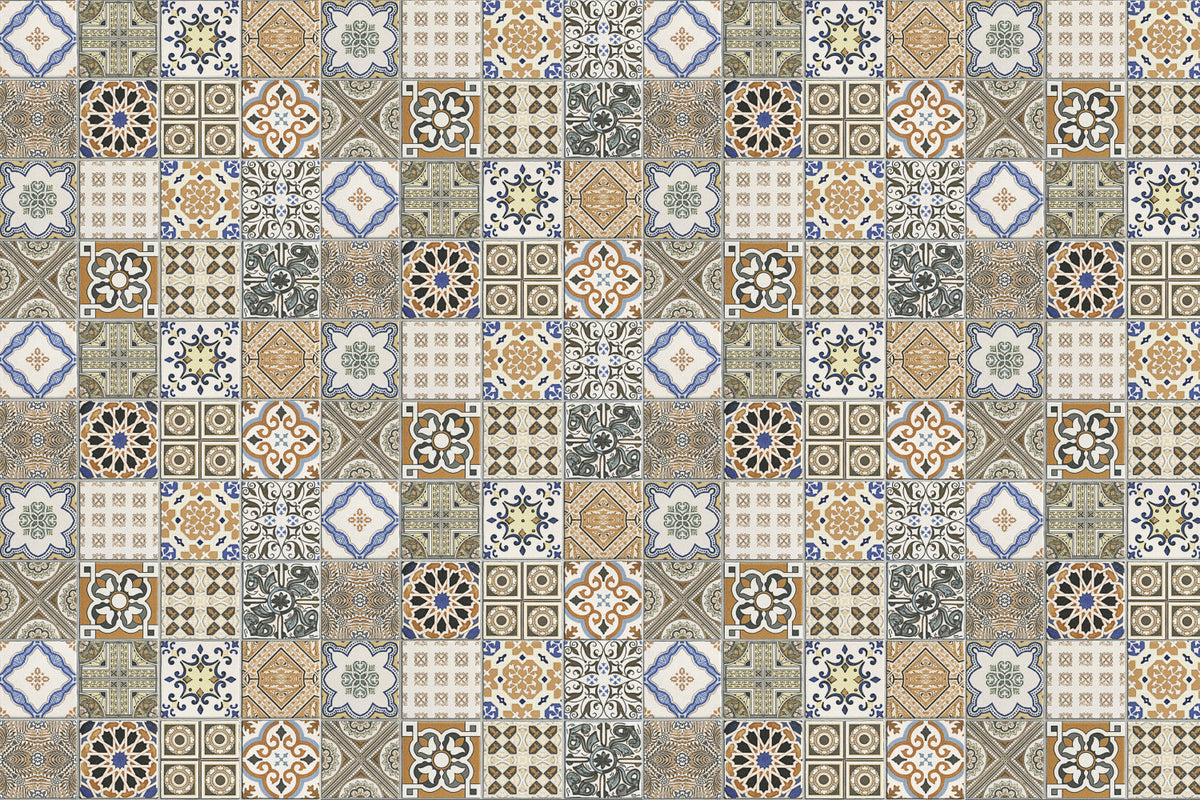 Badrückwand Patchwork