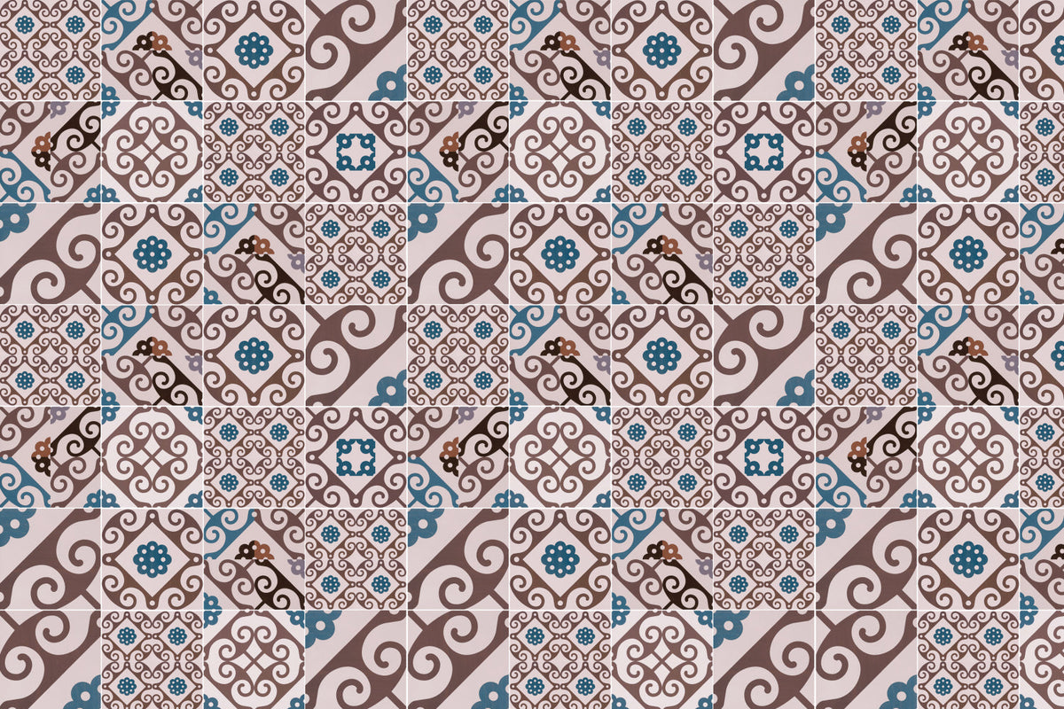 Waschbeckenrückwand Patchwork