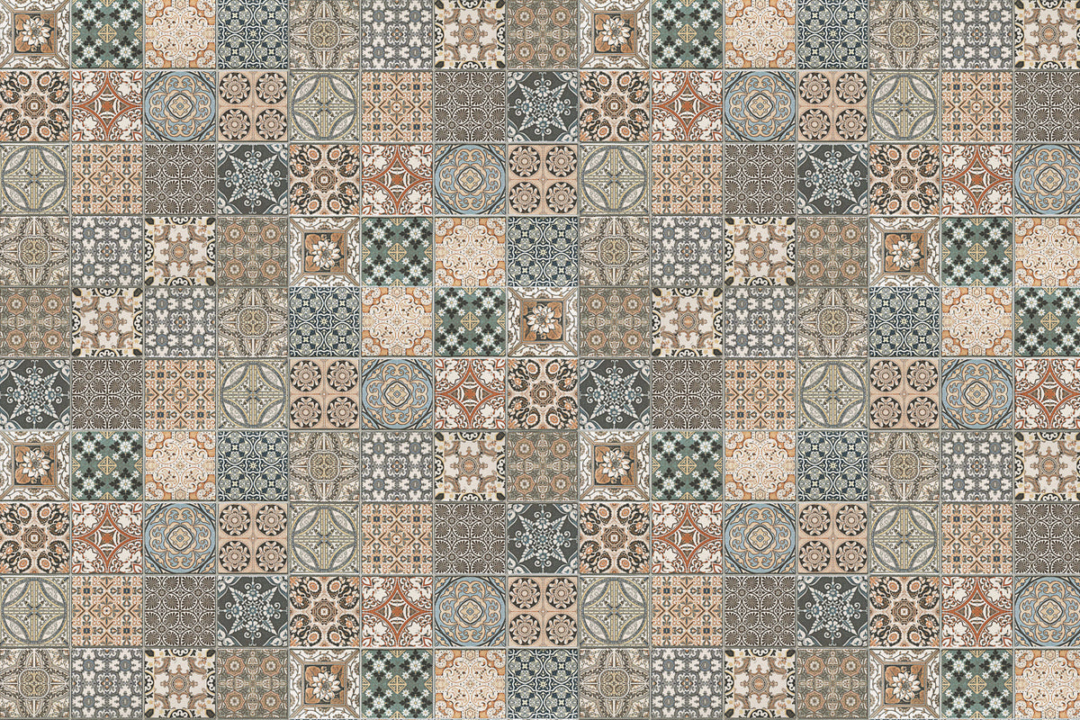 Badrückwand Patchwork